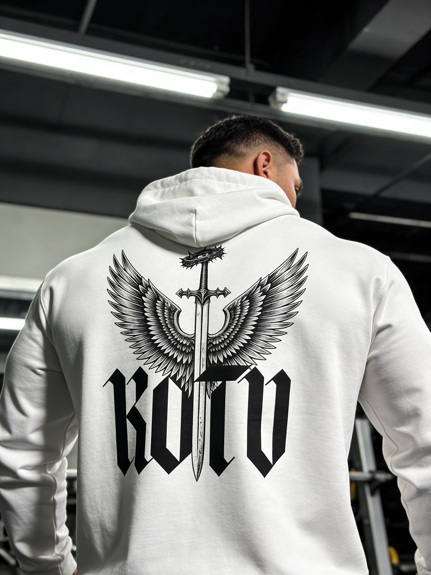 Sword of Truth Hoodie, Oversized (White)